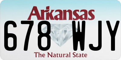 AR license plate 678WJY