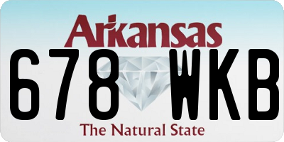 AR license plate 678WKB