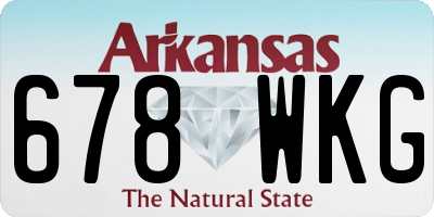 AR license plate 678WKG