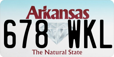 AR license plate 678WKL