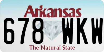 AR license plate 678WKW