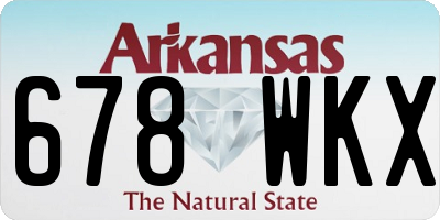 AR license plate 678WKX