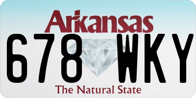 AR license plate 678WKY