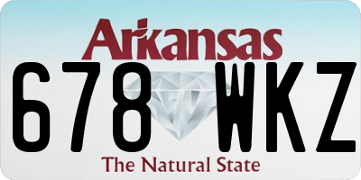 AR license plate 678WKZ