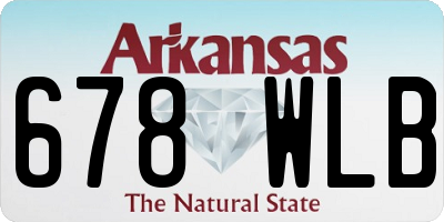 AR license plate 678WLB