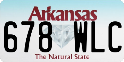 AR license plate 678WLC