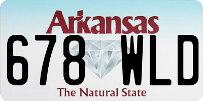 AR license plate 678WLD