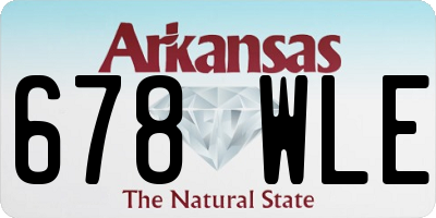 AR license plate 678WLE