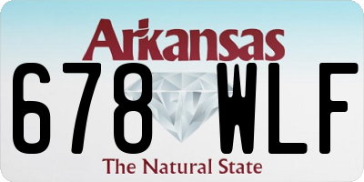 AR license plate 678WLF