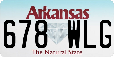AR license plate 678WLG