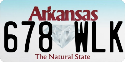 AR license plate 678WLK