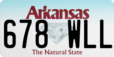 AR license plate 678WLL