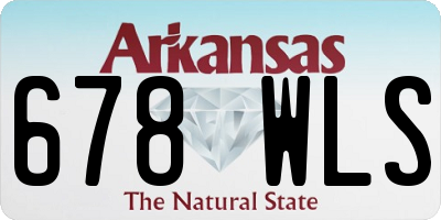 AR license plate 678WLS