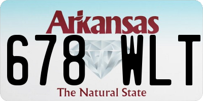 AR license plate 678WLT