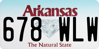 AR license plate 678WLW
