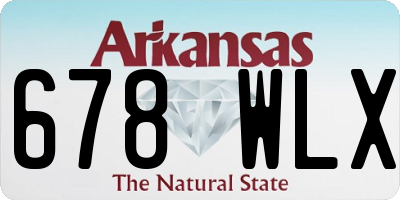 AR license plate 678WLX