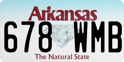 AR license plate 678WMB