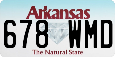 AR license plate 678WMD