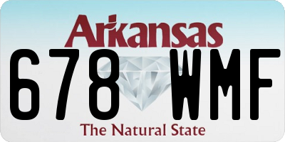 AR license plate 678WMF