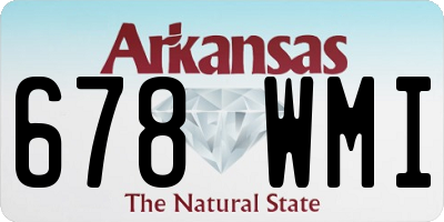 AR license plate 678WMI