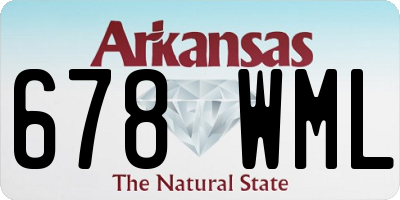 AR license plate 678WML