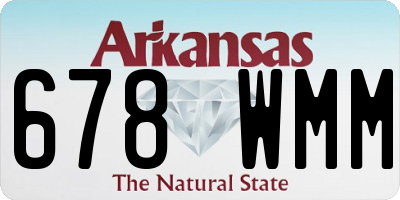 AR license plate 678WMM
