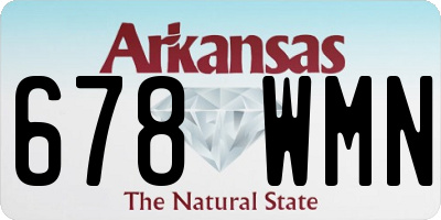 AR license plate 678WMN