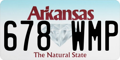 AR license plate 678WMP