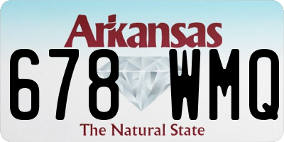 AR license plate 678WMQ
