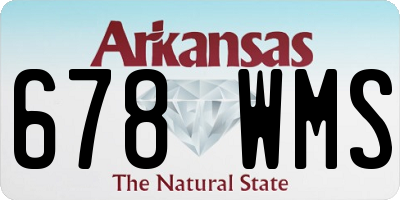AR license plate 678WMS