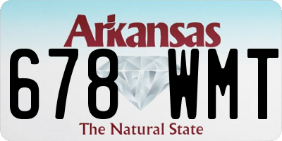 AR license plate 678WMT