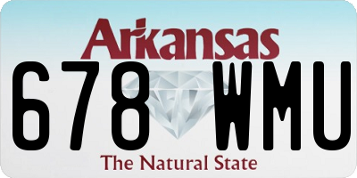 AR license plate 678WMU