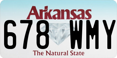 AR license plate 678WMY