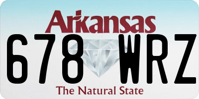 AR license plate 678WRZ