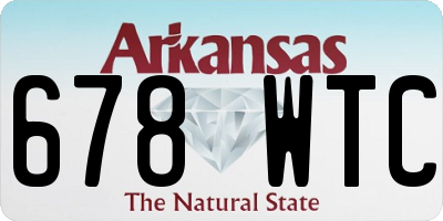 AR license plate 678WTC