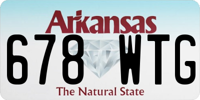 AR license plate 678WTG