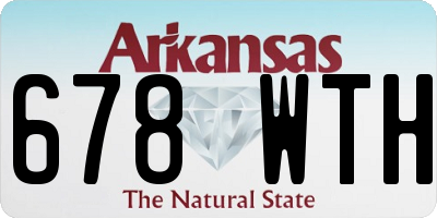 AR license plate 678WTH