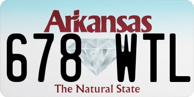 AR license plate 678WTL