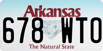 AR license plate 678WTO