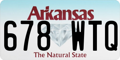 AR license plate 678WTQ