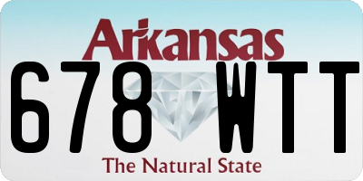 AR license plate 678WTT