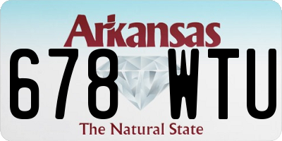 AR license plate 678WTU