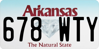 AR license plate 678WTY