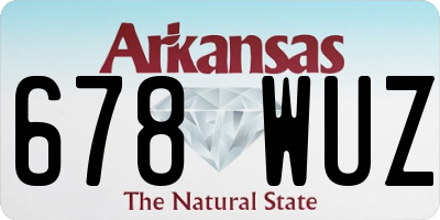 AR license plate 678WUZ