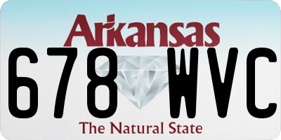 AR license plate 678WVC