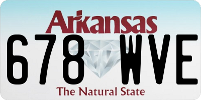 AR license plate 678WVE