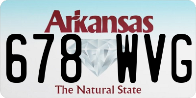 AR license plate 678WVG
