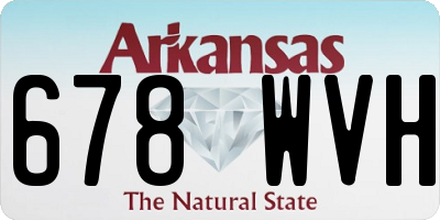 AR license plate 678WVH