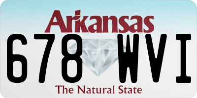 AR license plate 678WVI