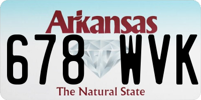 AR license plate 678WVK